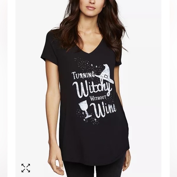 🍷 🧙♀️ NWT TURNING WITCHY WITHOUT WINE MATERNITY TUNIC 🍷 🧙♀️ - Picture 1 of 11